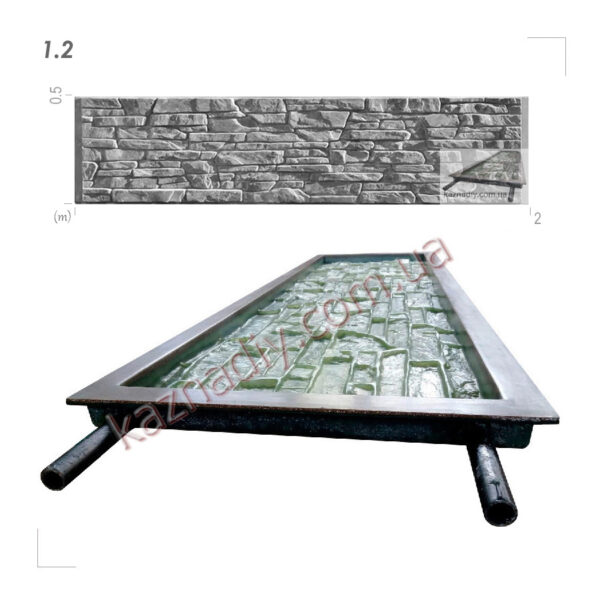 Форма для виготовлення бетонних заборів