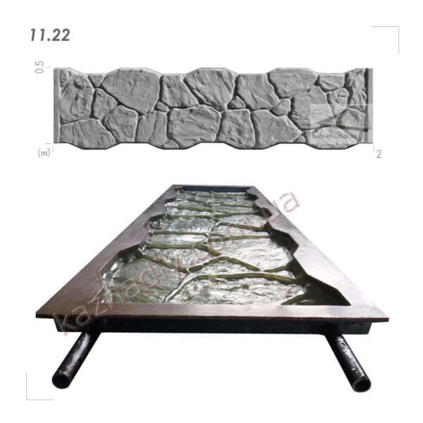 Склопластикова форма для бетонного забору