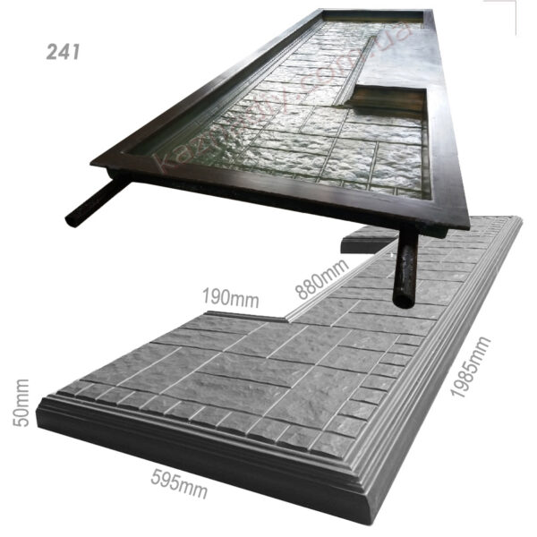 Форма для протиусадкових плит 241