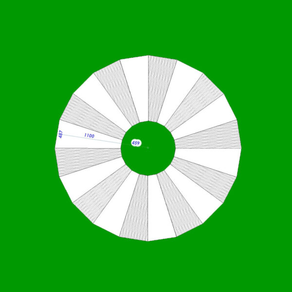 Форма Для Тротуарної Плитки 1100х143-487х60мм - Зображення 2