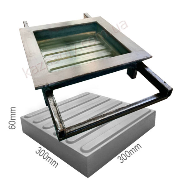 Форма для тротуарної тактилньої плитки